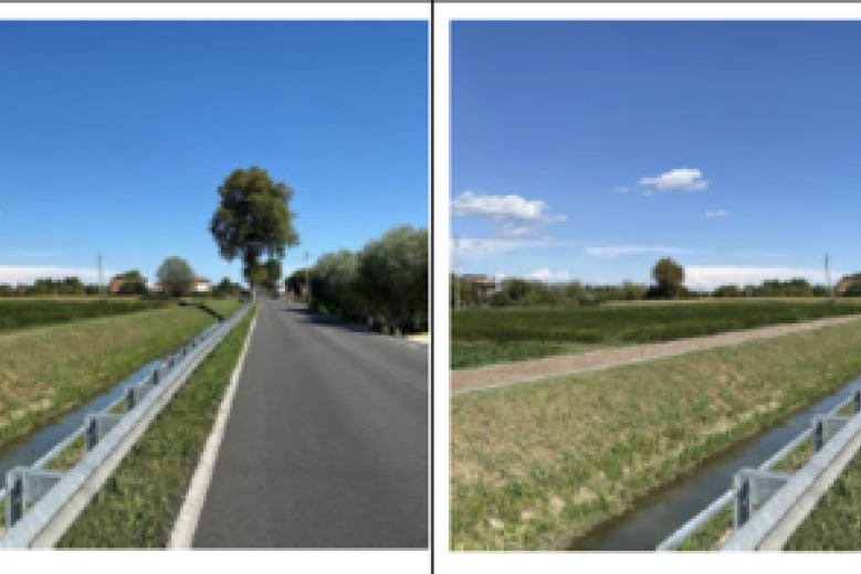 ciclabile via Caltana ciclabile via Caltana